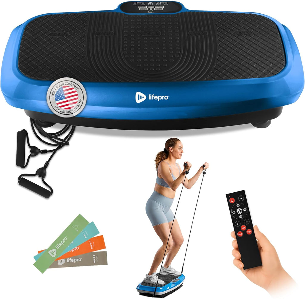 2026 2025 Lifepro Plateforme Vibrante d’Exercice avec Points d’Acupuncture Magnétiques - Plateforme Vibrante pour Tout le Corps pour Débutants et Récupération - Massage Drainage Lymphatique pour Tonification Musculaire et Fitness Général