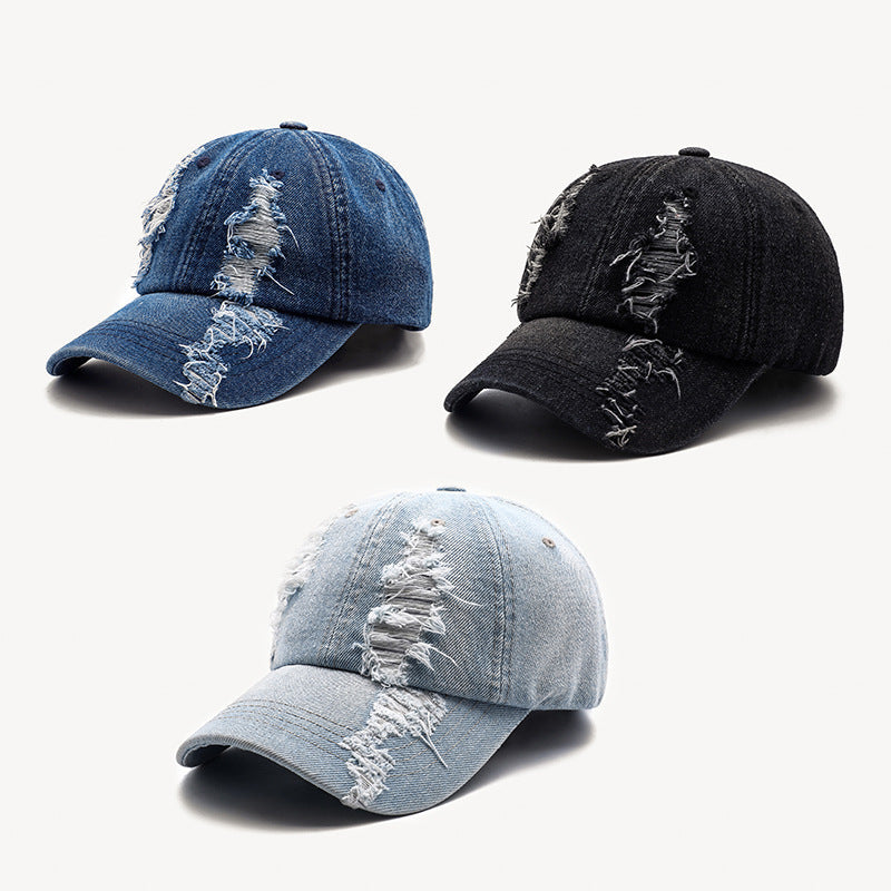 Men's Washed Vintage Baseball Cap Casual Cowboy Style Cotton - LAKD London