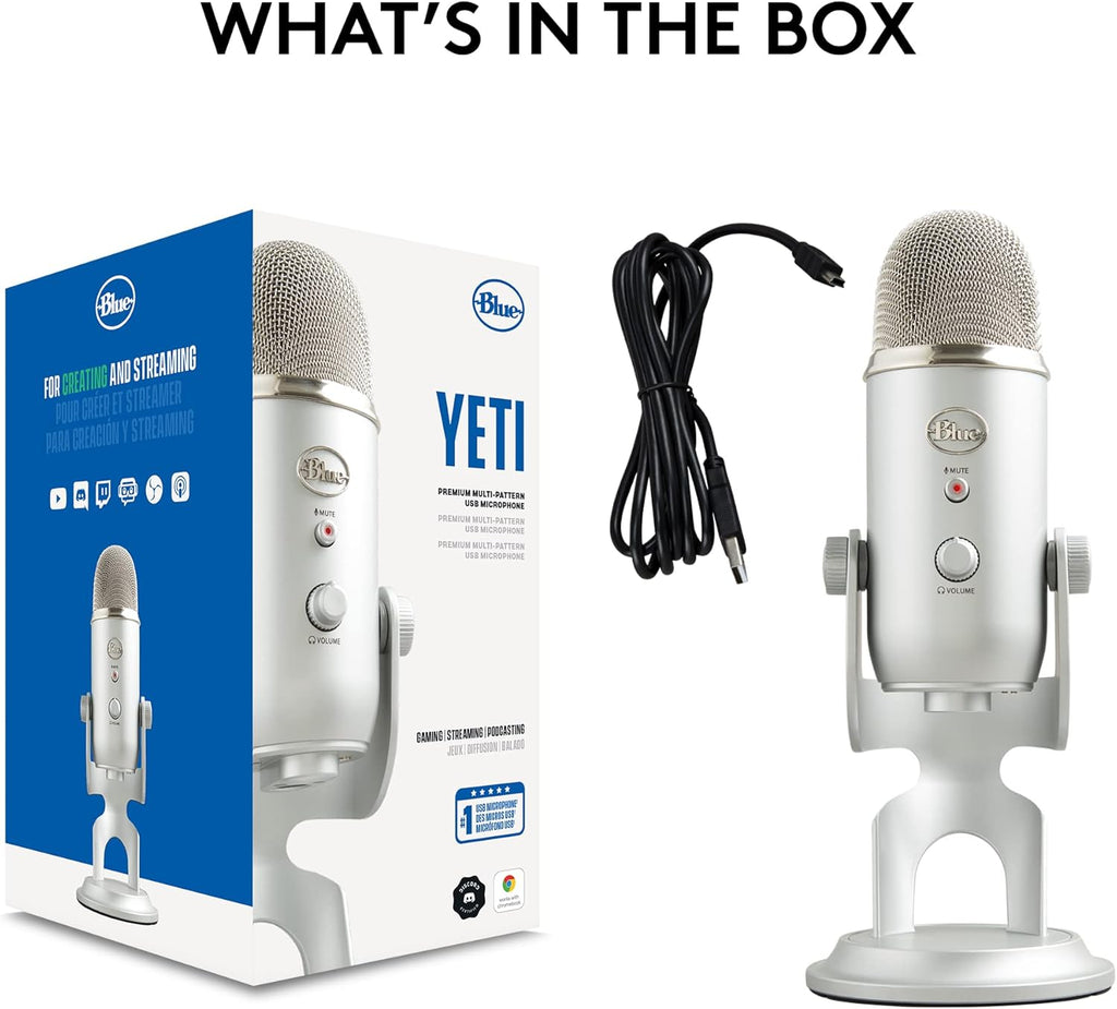 2026 2025 Logitech for Creators Microphone USB Blue Yeti (Noir)