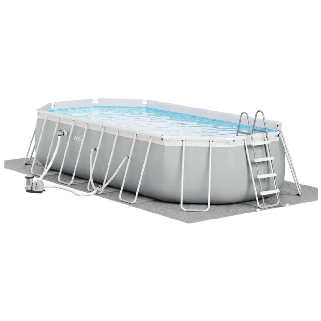 2026 2025 Intex Prism Frame Ovale – Piscine Hors-sol 6,1 x 3,05 m, Cadre Acier Robuste, Pompe et Échelle Incluses, Édition Limitée