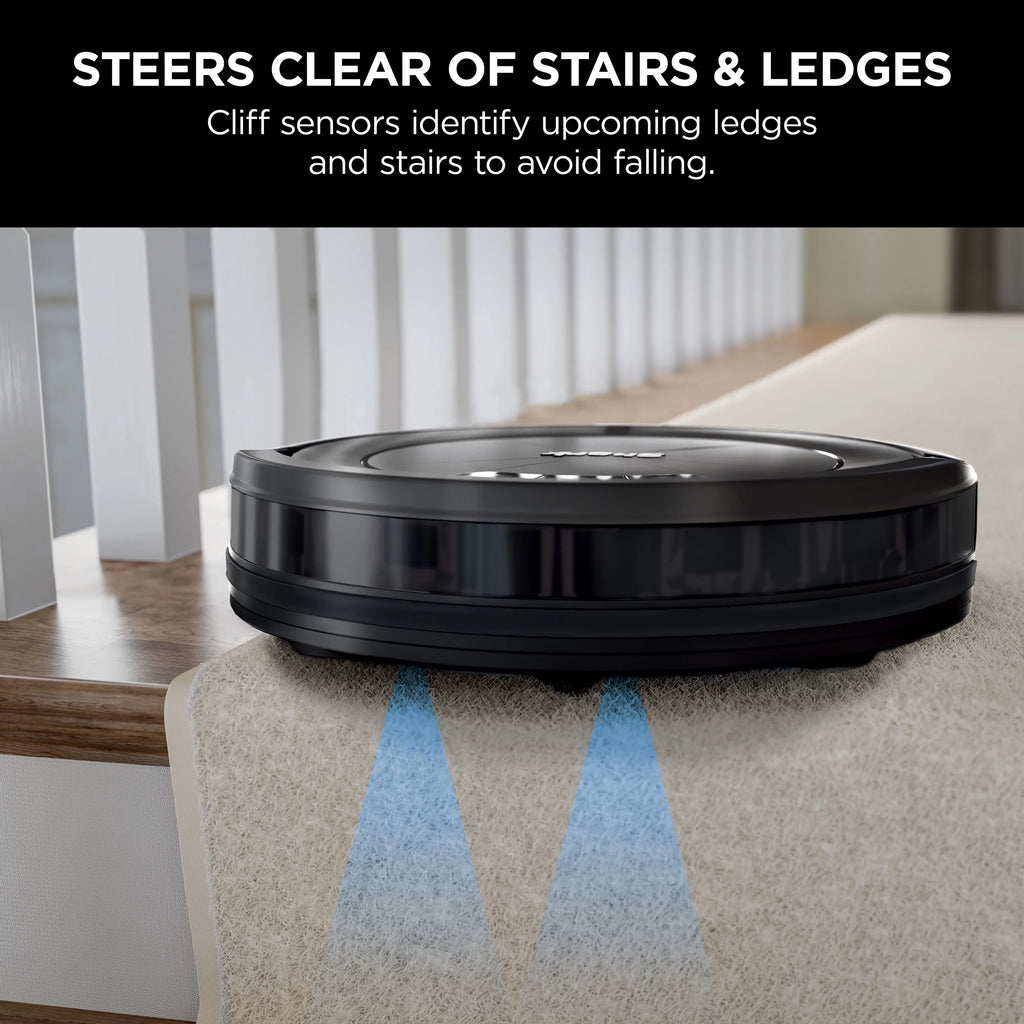 2026 2025 Aspirateur Robot Shark ION RV754 avec Wi-Fi Connecté, Noir – Nettoyage Intelligente Multi-Surfaces pour Sols Durs et Tapis avec Tri-Système de Brosses