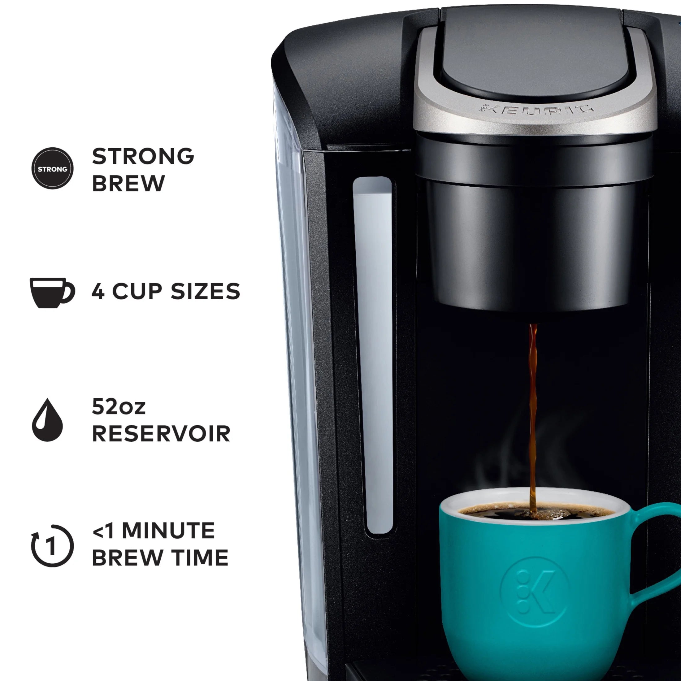 2026 2025 Keurig K-Select Machine à Café à Dosettes K-Cup à Service Unique – Édition Vintage Rouge, Grand Réservoir et Fonction Strong Brew pour un Café Plus Intense