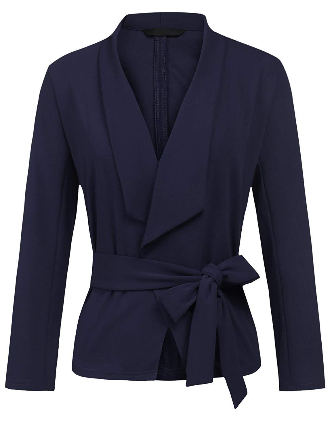 Gilet manches longues décontracté doux en coton en tissu pour femme