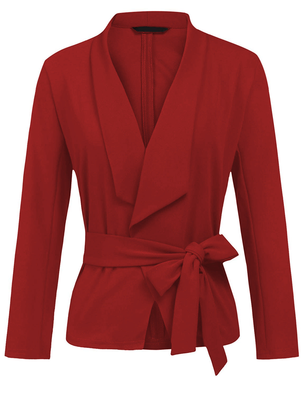 Gilet manches longues décontracté doux en coton en tissu pour femme