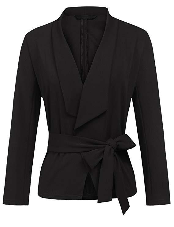 Gilet manches longues décontracté doux en coton en tissu pour femme
