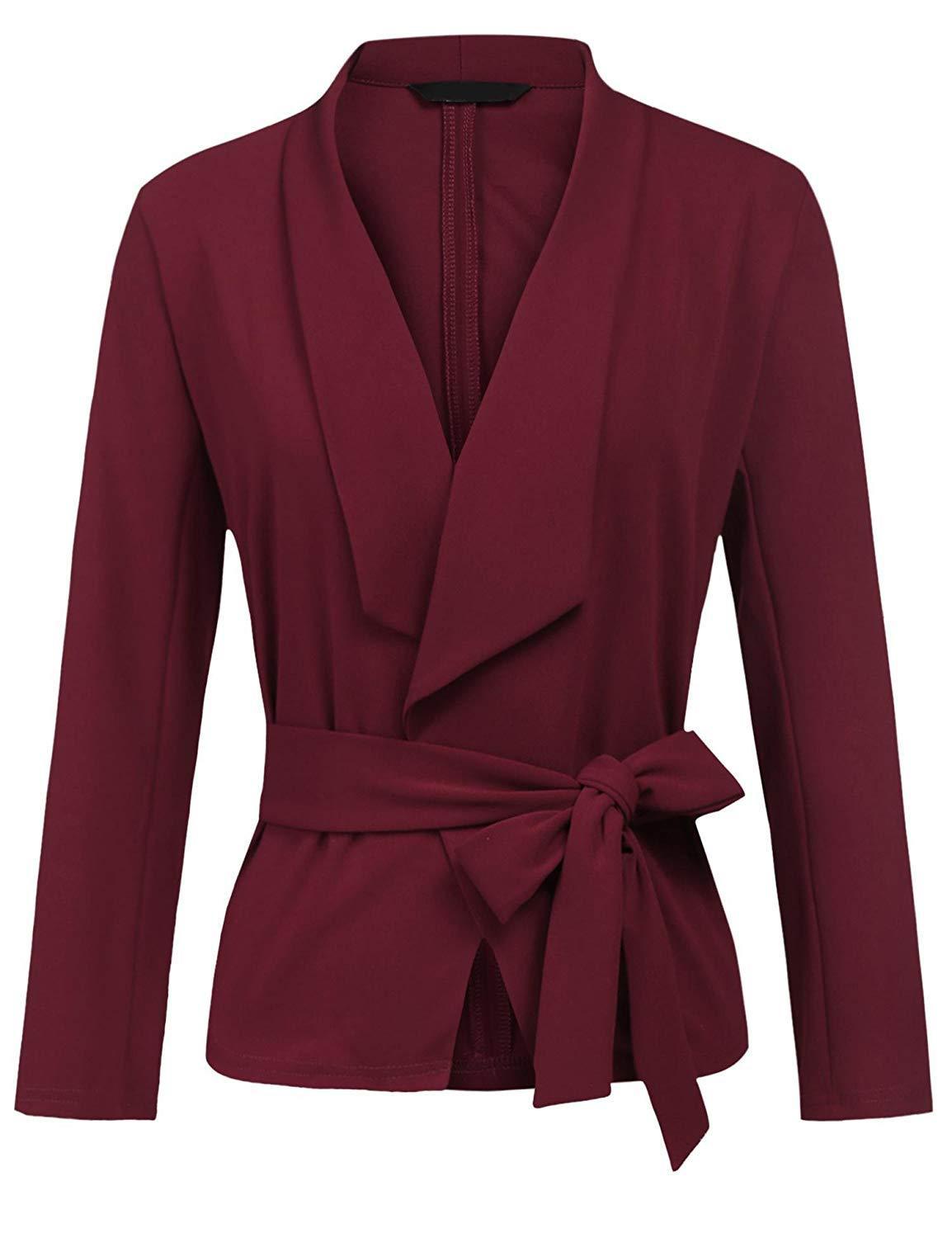 Gilet manches longues décontracté doux en coton en tissu pour femme