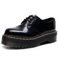 Women's Doc Martens Platform Leather Lace Up Low Top Shoes - LAKD London