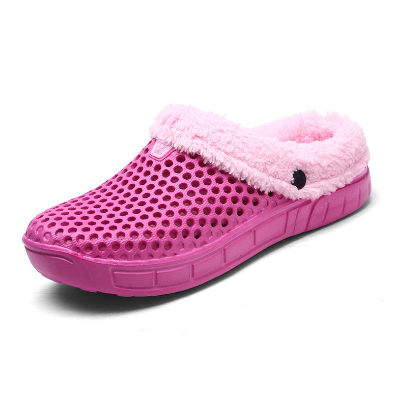 Chaussons peluche jardin fuzzy intérieur chaud confortable pour femme