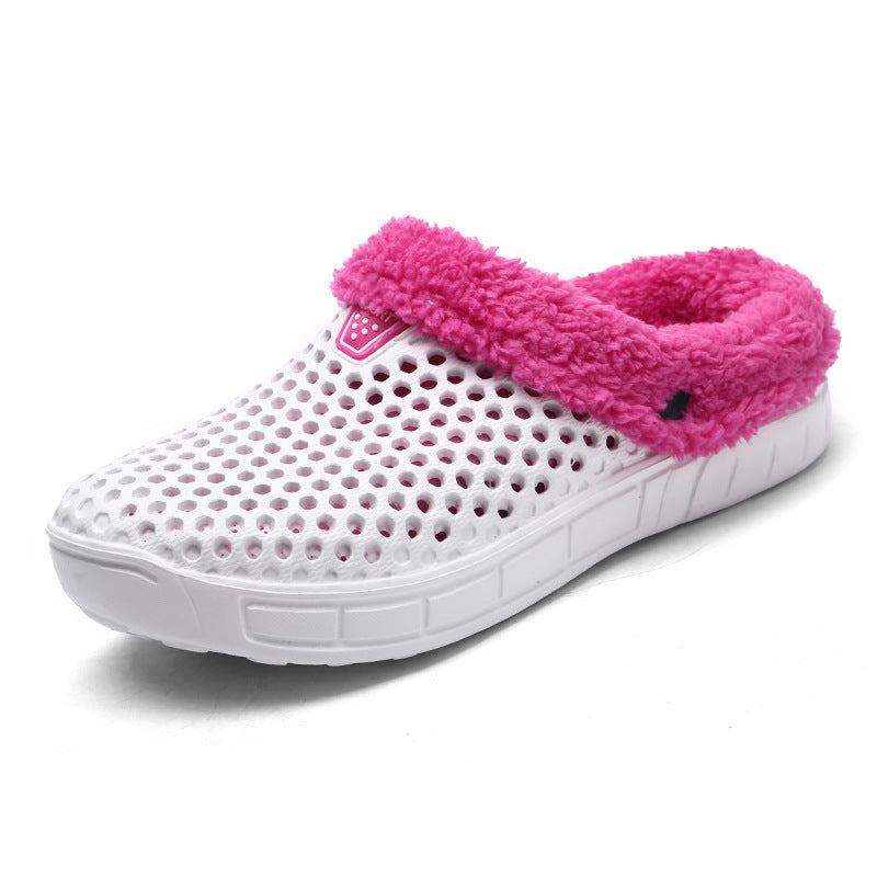 Chaussons peluche jardin fuzzy intérieur chaud confortable pour femme