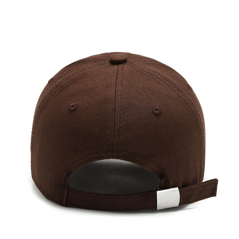 Casquette de baseball couleur unie brodé lettres doux en coton pour homme