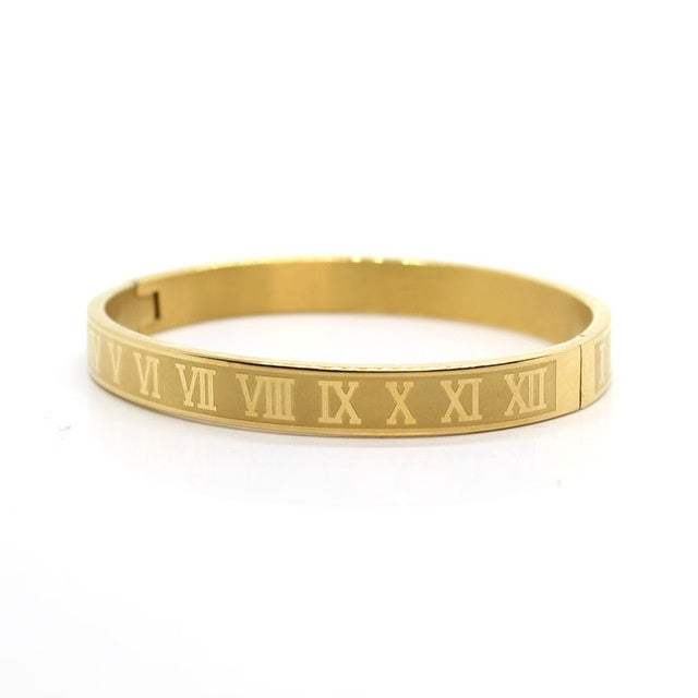 Unisex Roman Style Stainless Steel Bracelet Classic Durable Jewellery - LAKD London