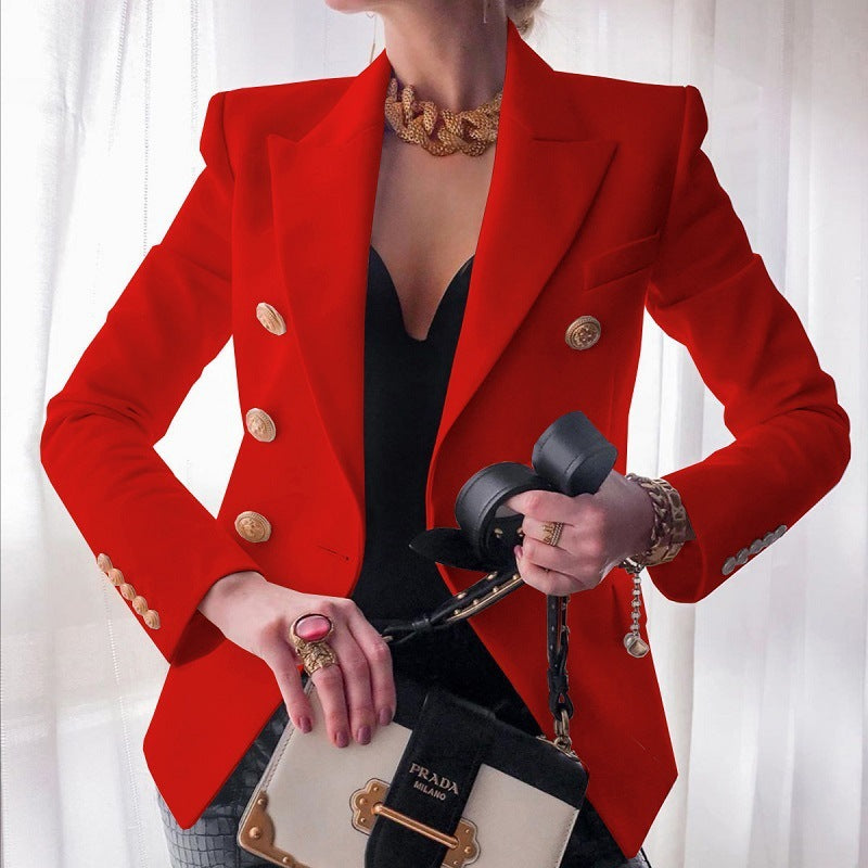 Blazer croisé facile à porter chic assurance pour femme