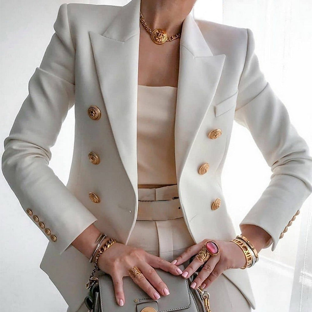 Blazer croisé facile à porter chic assurance pour femme