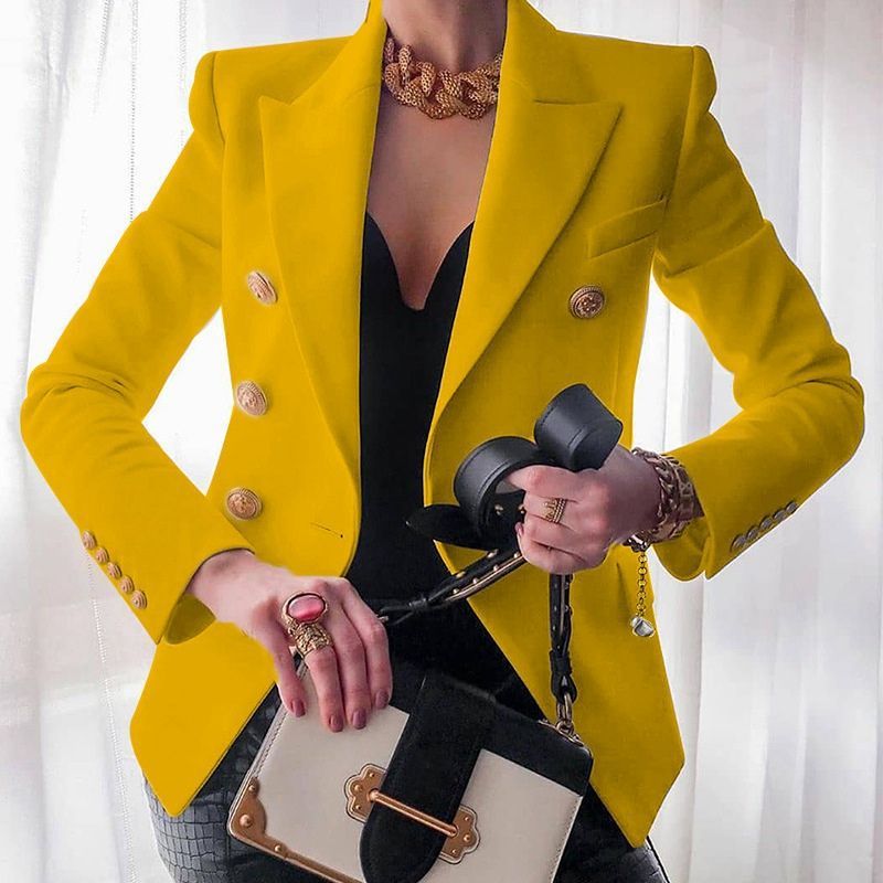 Blazer croisé facile à porter chic assurance pour femme