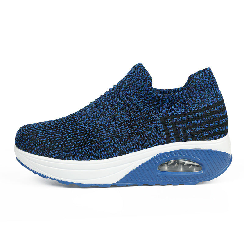 Women's Breathable Slip On Lazy Flying Woven Comfort Walking Shoes - LAKD London