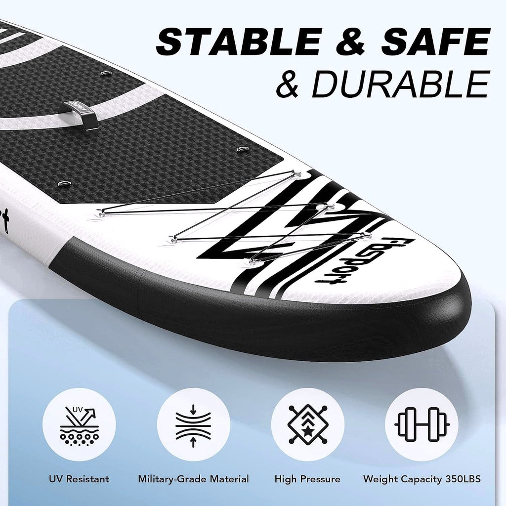 2026 Premium Stand Up Paddle Board, Yoga Board with Durable SUP Accessories & Carry Bag | Wide Stance, Surf Control, Non-Slip Deck, Leash, Paddle and Pump for Youth & Adult