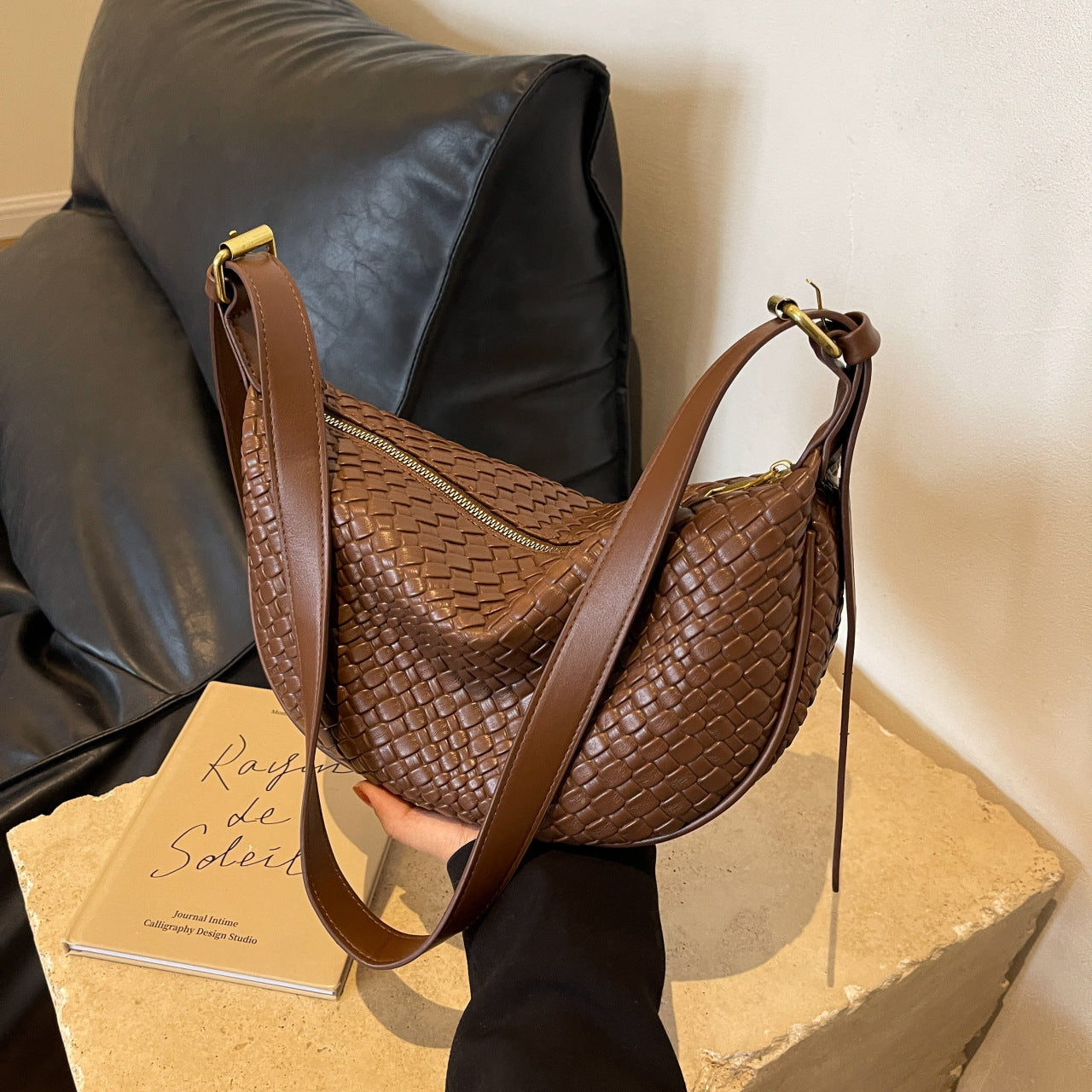 Women's Dumpling Style Casual Crossbody Shoulder Bag Soft - LAKD London