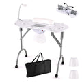2026 Table de manucure portable LDAILY avec aspirateur électrique de poussière