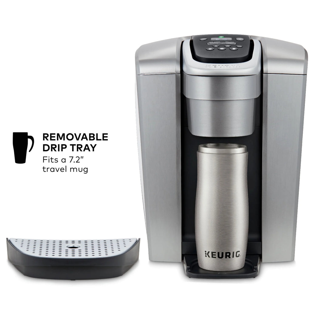 2026 2025 Keurig K-Elite – Machine à Café à Dosettes K-Cup à Portion Unique, Finition Brossée Slate, Programmable pour Café Chaud et Glacé