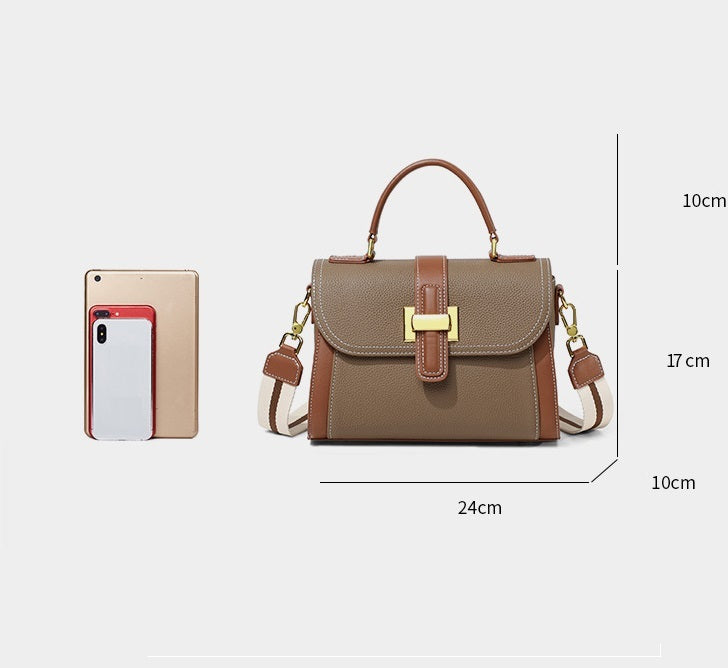 Sac à main luxe en cuir véritable à une épaule texturé créateur pour femme