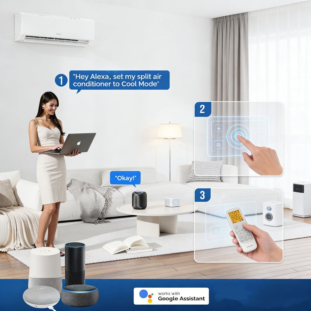 2026 3 Zone 9,000 + 9,000 + 12,000 / 28,000 BTU Wifi Mini Split Air Conditioner Ductless 20 SEER2 230V with Heat Pump & 25Ft Install Kit