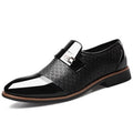 Chaussures habillées cuir verni à boucle habillé chic professionnel chaussures pour homme
