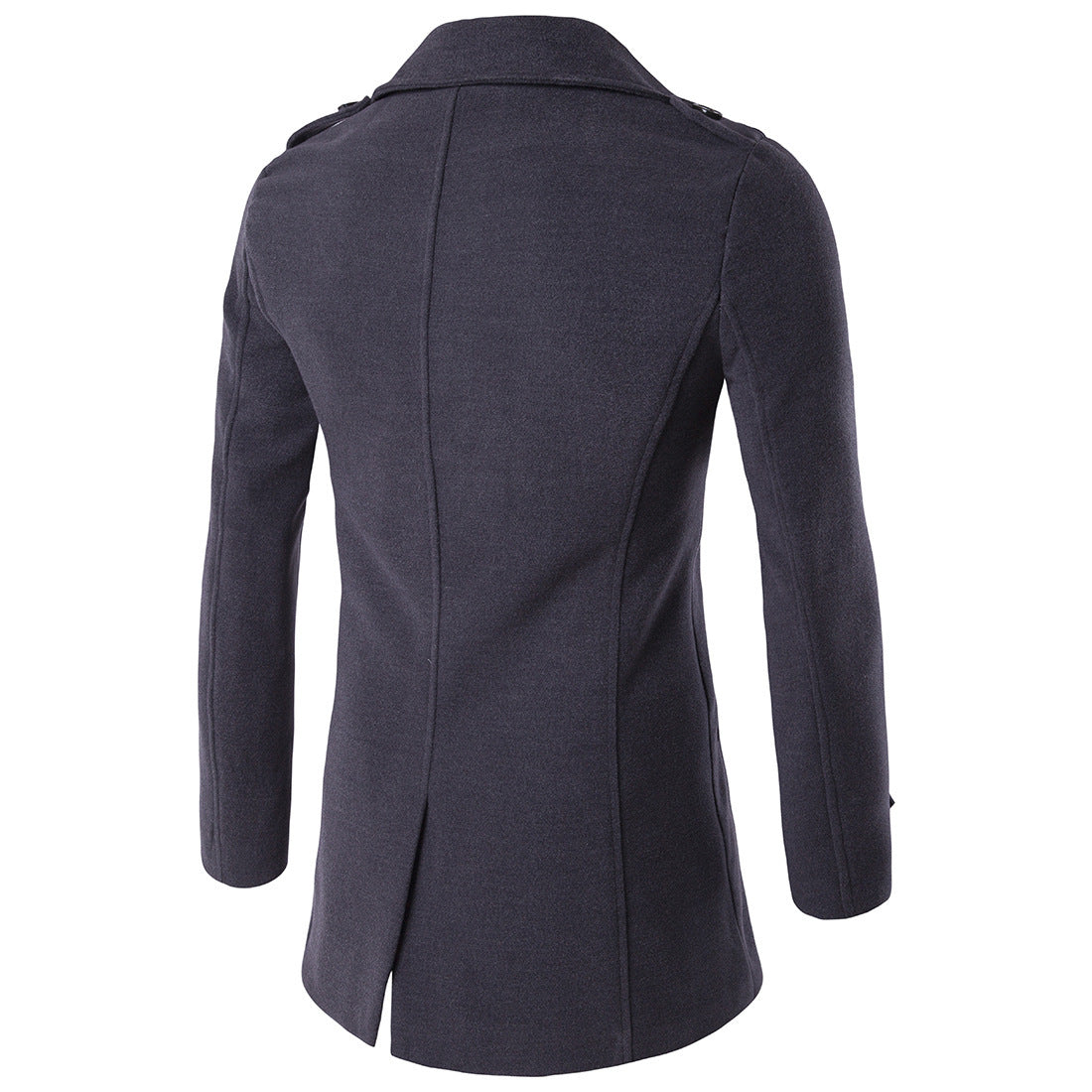 Trench-coat croisé élégant hiver classique pour homme