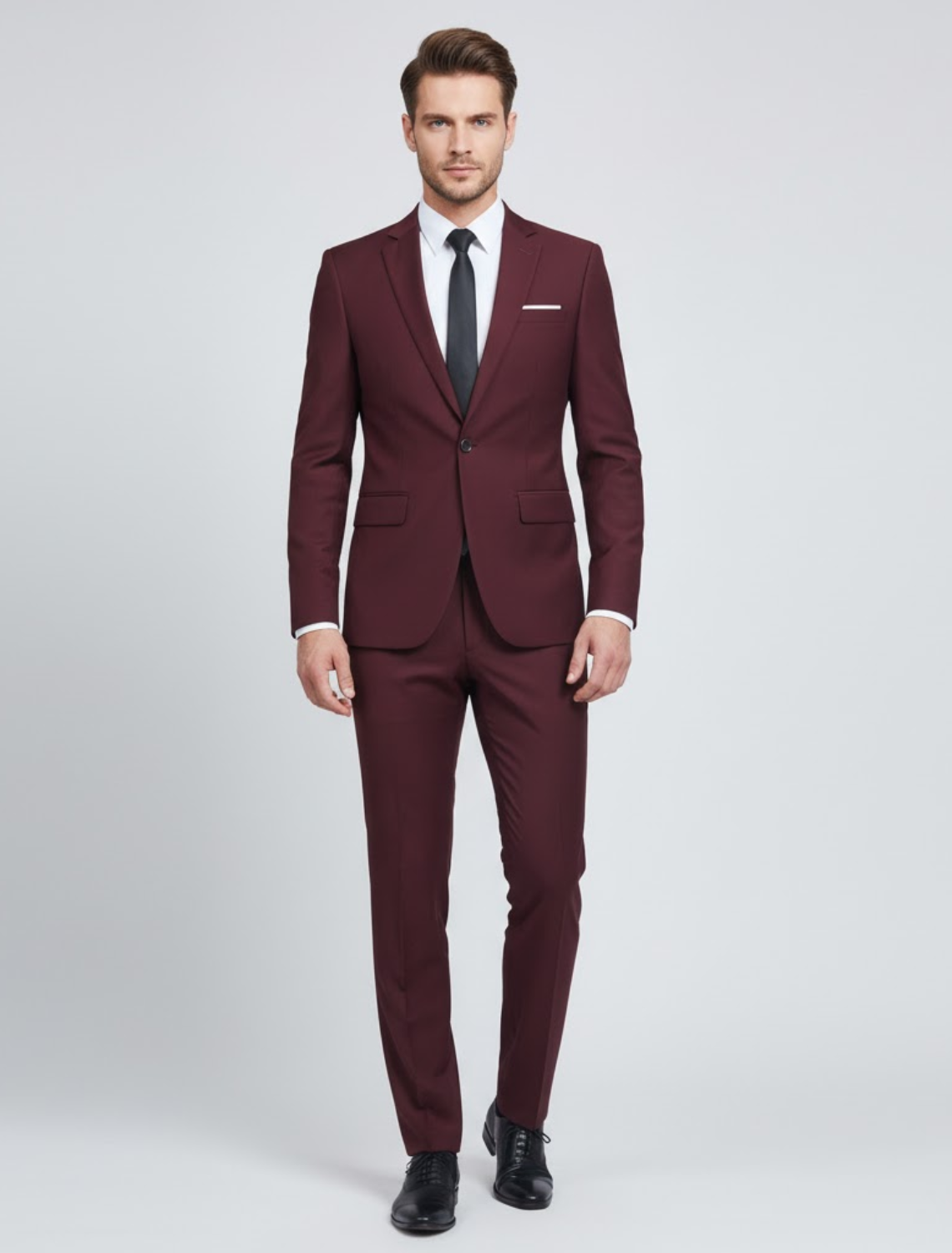 Ensemble printemps coupe ajustée deux pièces habillé pour homme