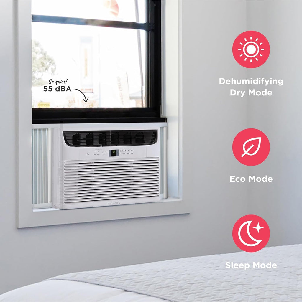 2026 2025 Climatiseur de Fenêtre Frigidaire 5 000 BTU – Refroidissement Efficace jusqu’à 23 m², Fonctionnement Silencieux, Commande Facile