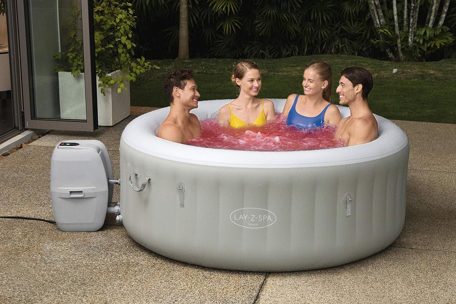 2026 Spa gonflable rond BESTWAY Lay-Z-Spa® Miami Airjet™ 2 - 4 personnes