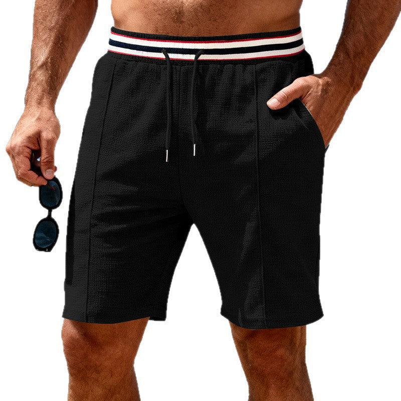 Short été gaufré séchage rapide ample respirant décontracté coupe pour homme