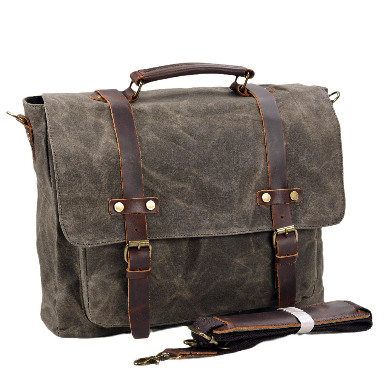 2026 Men's Business Travel Crossbody Bag Canvas Document Shoulder Carry