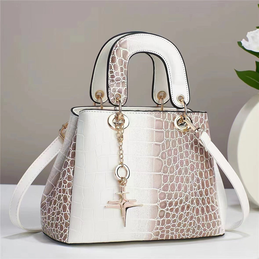 Sac besace élégant brillant PU pour femme