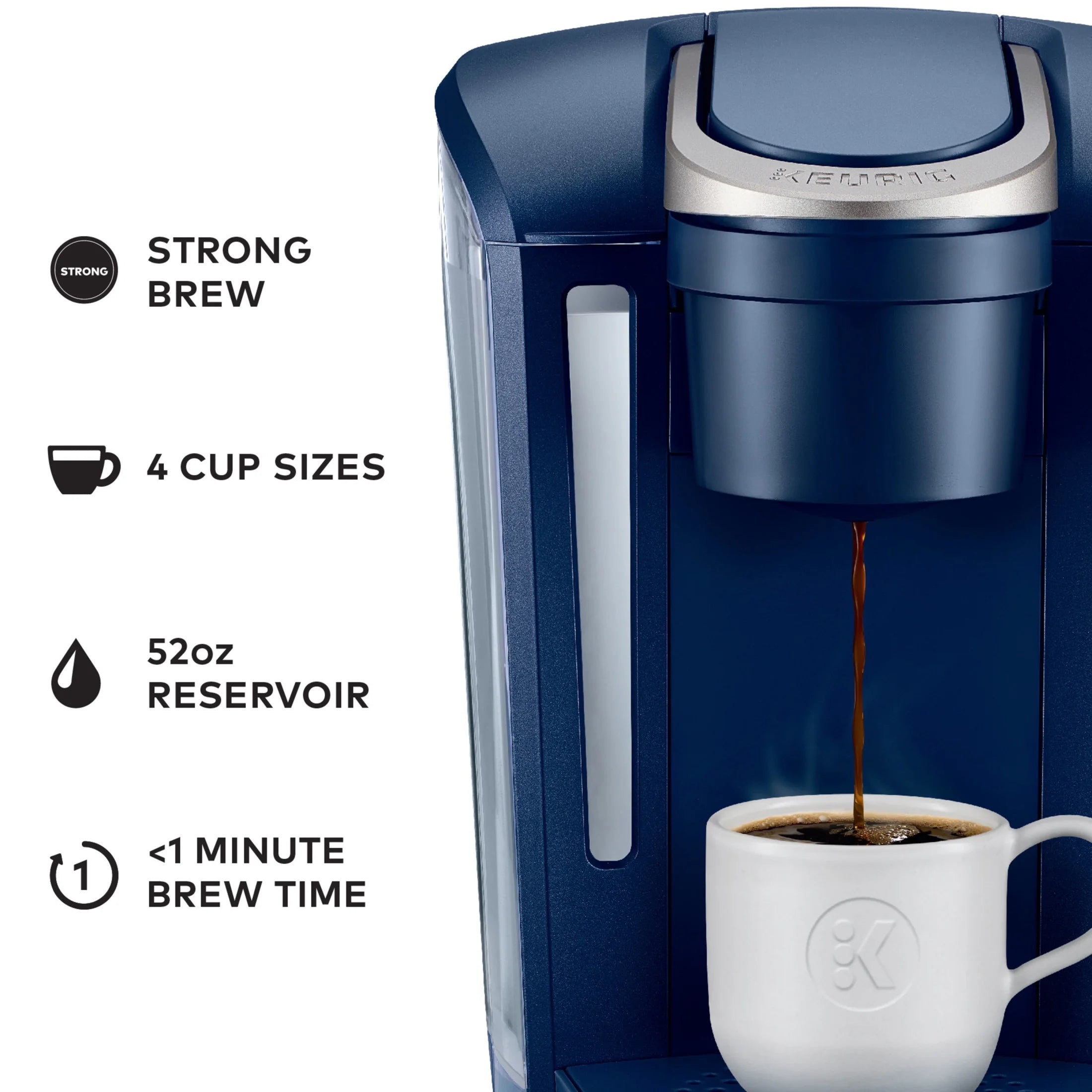 2026 2025 Keurig K-Select Machine à Café à Dosettes K-Cup à Service Unique – Édition Vintage Rouge, Grand Réservoir et Fonction Strong Brew pour un Café Plus Intense