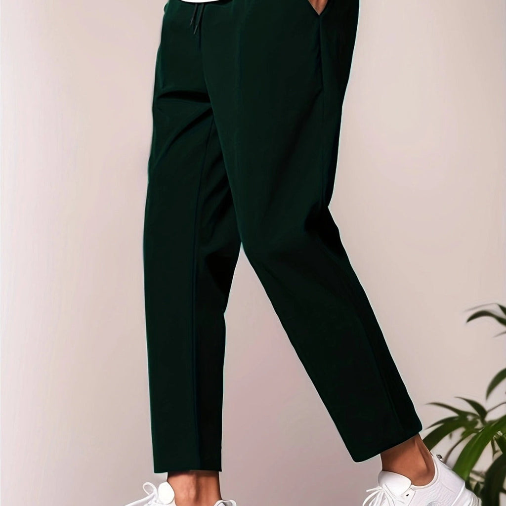 Pantalon coupe ajustée longueur cheville décontracté été confortable pour homme