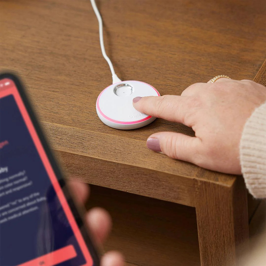 2026 2025 Owlet Dream Sock™ – Moniteur Bébé Intelligent avec Surveillance en Temps Réel du Pouls, de l’Oxygène et du Sommeil – Couleur Rose Poudré