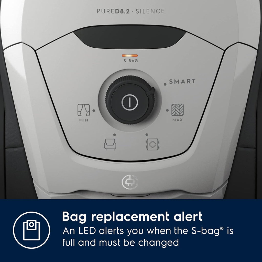 2026 2025 Electrolux PURE D8 PD82-4MG – Aspirateur Traîneau avec Sac, Silencieux 57 dB & Filtre Hygiène 12 Lavable – Édition Limitée Haute Performance