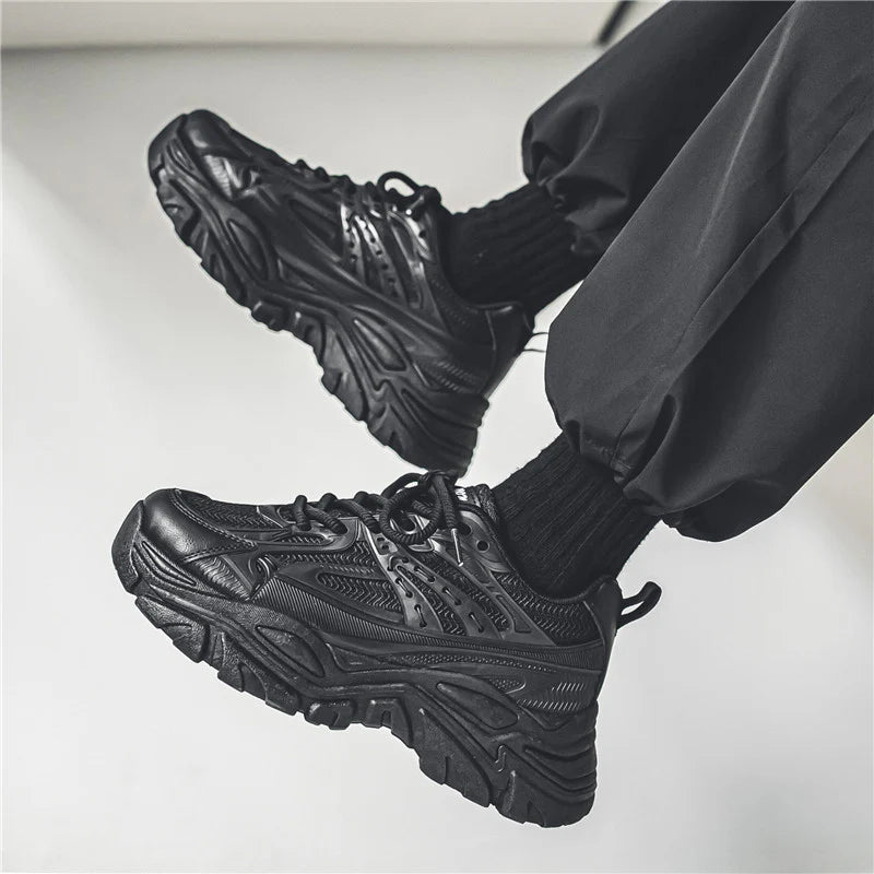 2026 Men's Chunky Platform Sneakers Height Increasing Casual Trainers