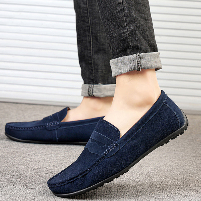 Mocassins en daim décontracté confort pour homme