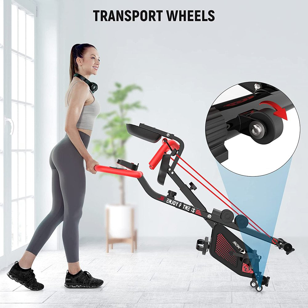 2026 Pooboo 3 In 1 Faltbare Heimtrainer Indoor Cycling Bike Workout 300Lb