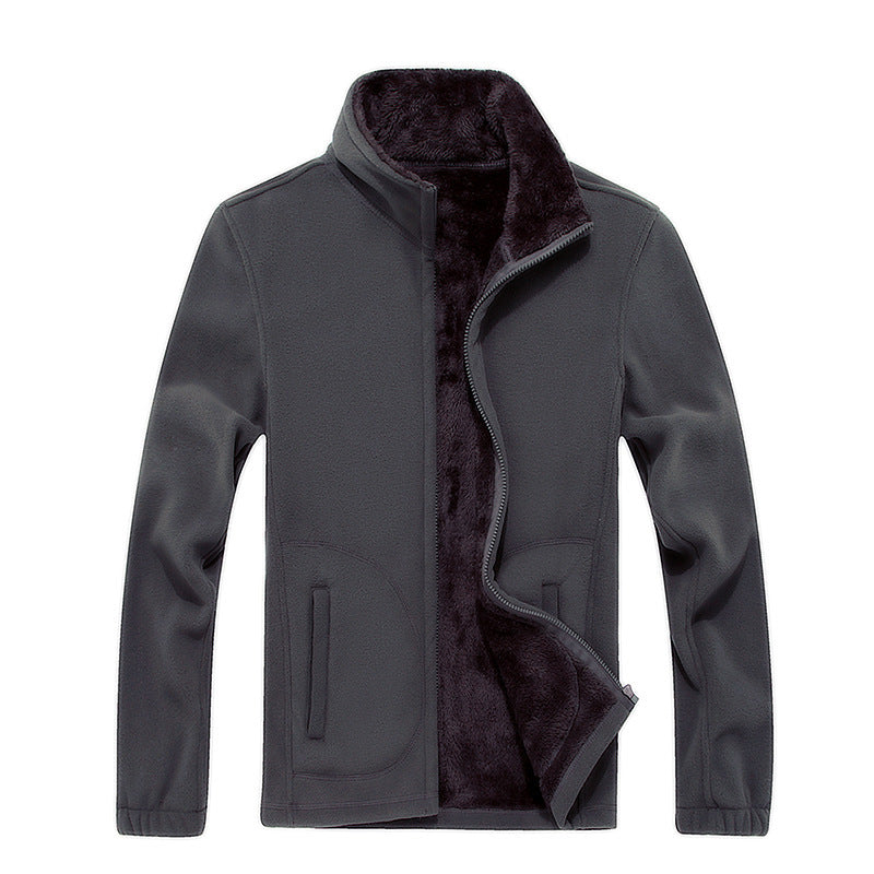 Gilet chaud doublé polaire et fourrure, style habillé pour homme