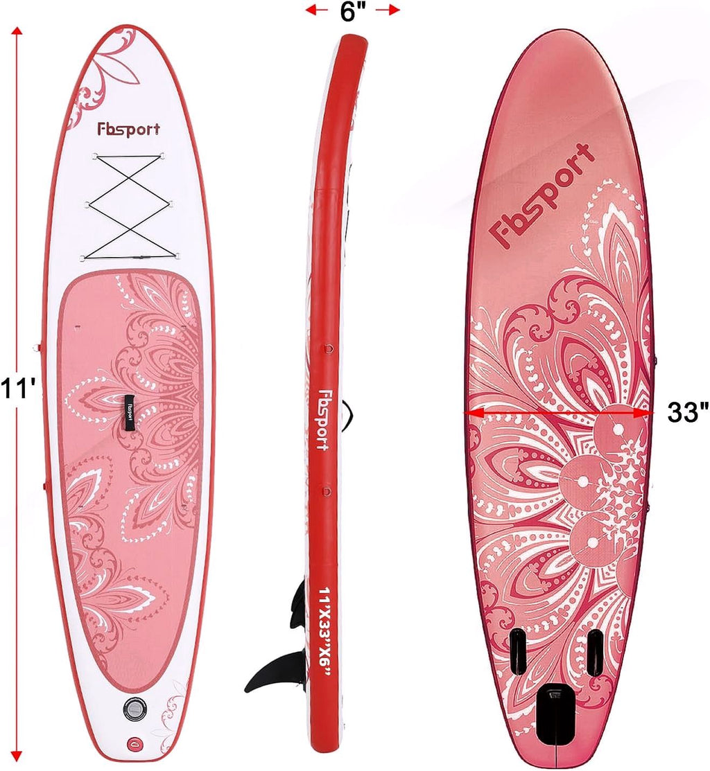 2026 Premium Stand Up Paddle Board, Yoga Board with Durable SUP Accessories & Carry Bag | Wide Stance, Surf Control, Non-Slip Deck, Leash, Paddle and Pump for Youth & Adult