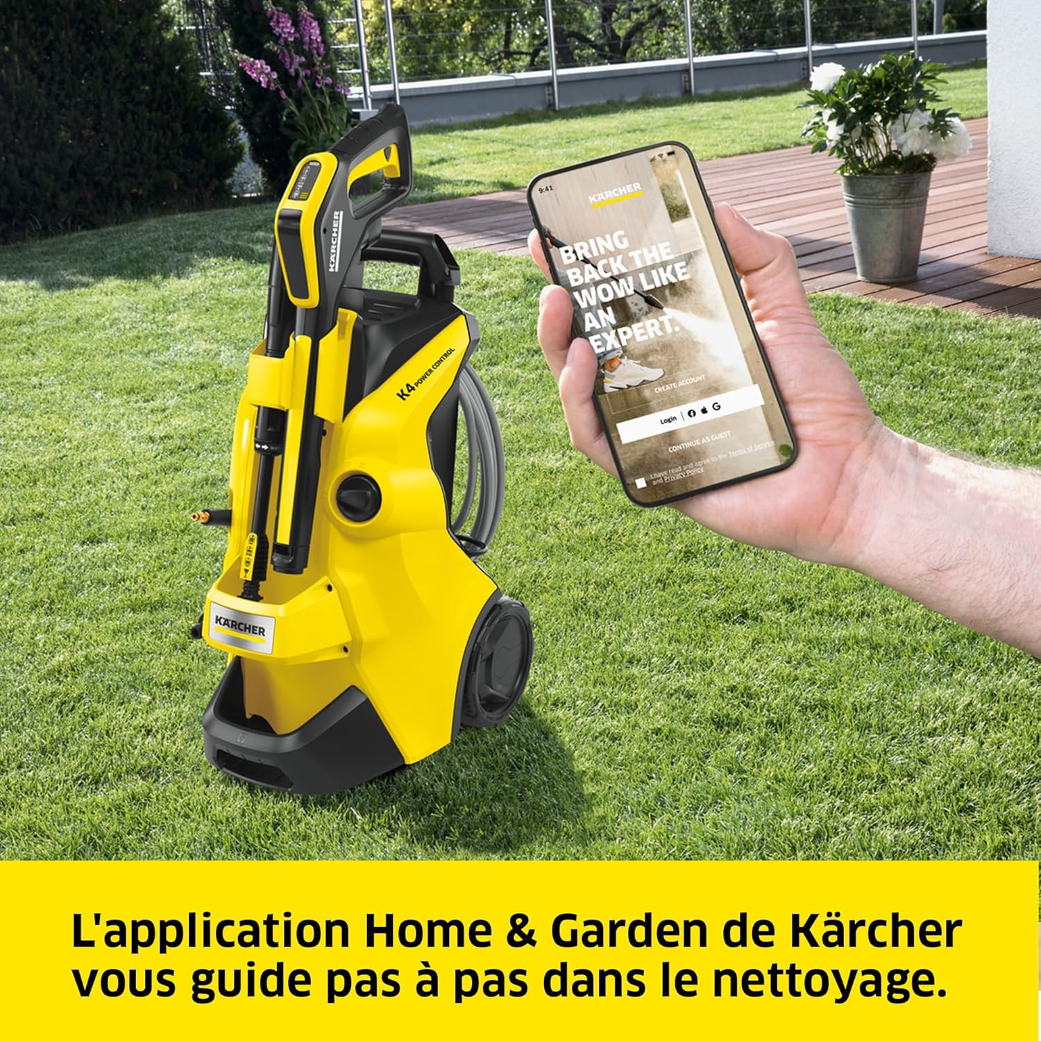 2026 2025 Kärcher K 4 Power Control Flex Home – Nettoyeur Haute Pression 130 Bars, Débit 420 l/h, Contrôle Intuitif, Édition Limitée
