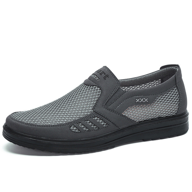 Chaussures léger respirant sans lacets doux semelle décontracté pour homme