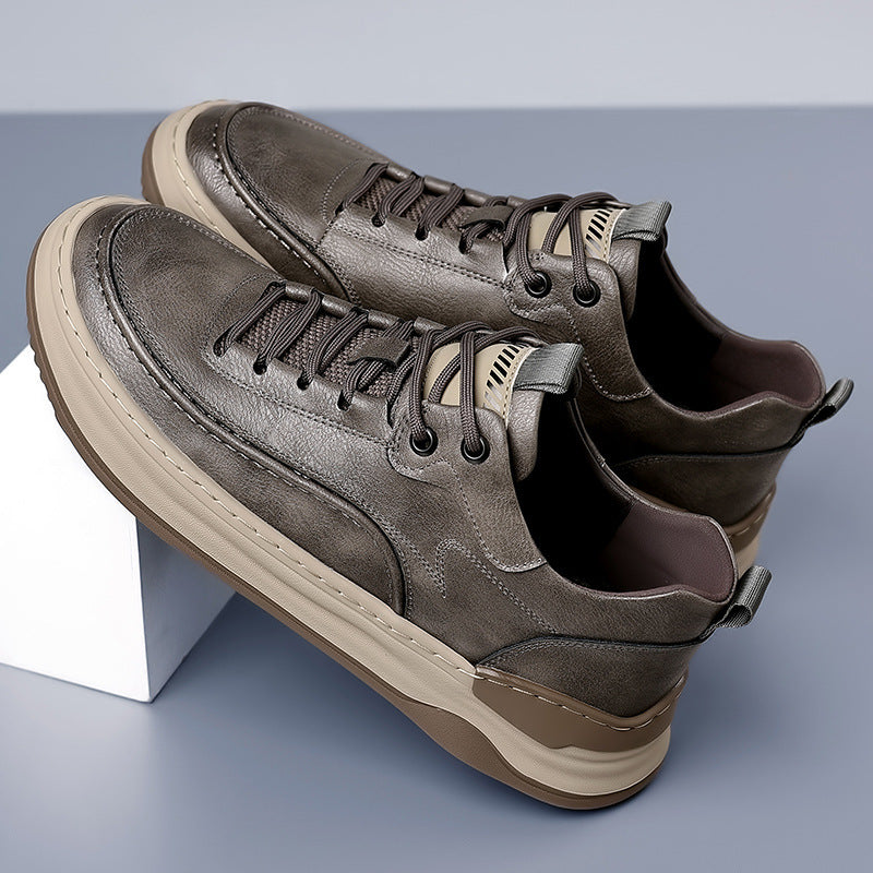 Men's Platform Height Increasing Sneakers - Breathable Leisure Shoes - LAKD London