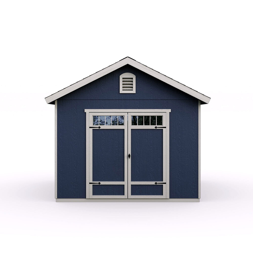 2026 Abri de jardin en bois Beachwood 10 × 12 ft avec plancher – Grand espace de rangement extérieur