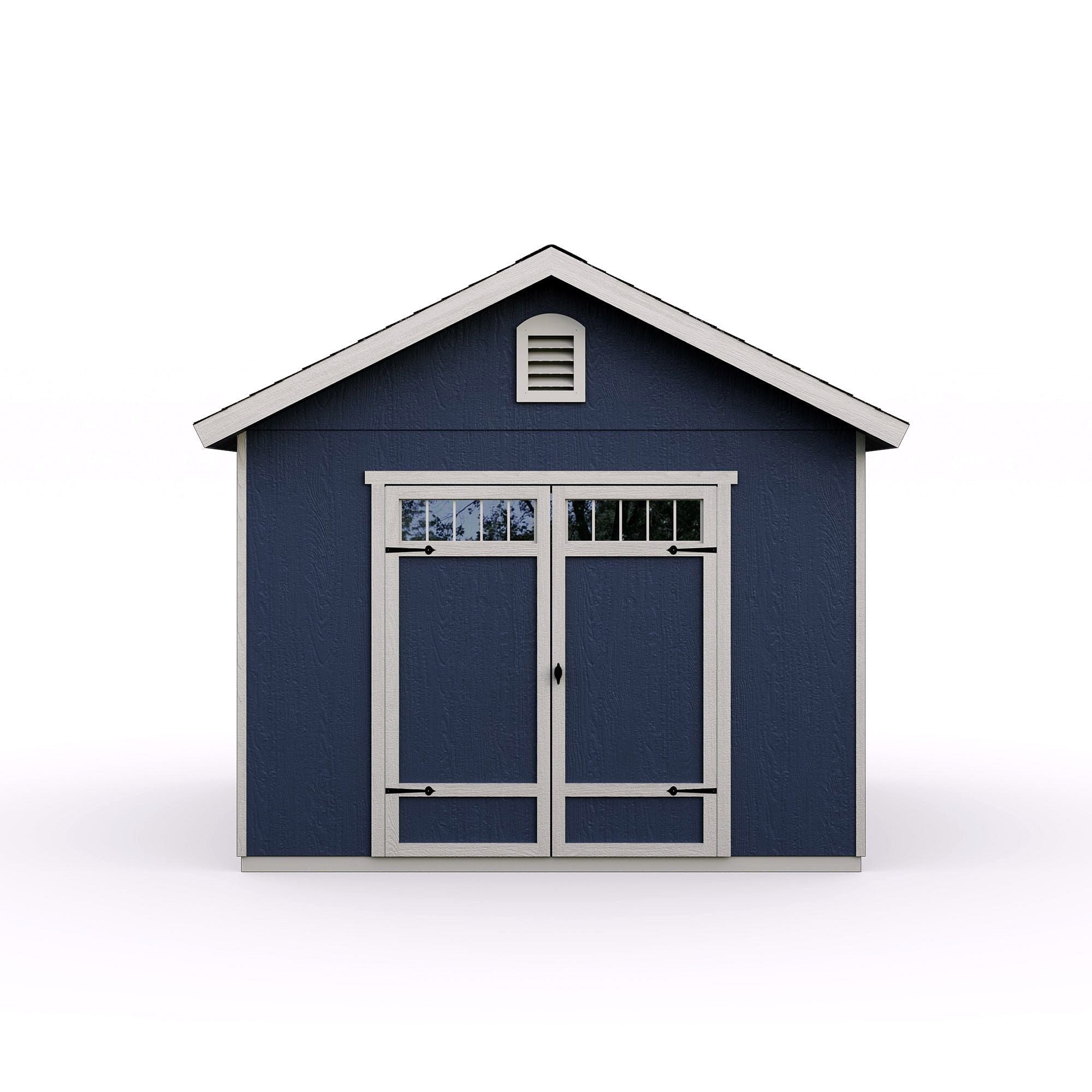 2026 Abri de jardin en bois Beachwood 10 × 12 ft avec plancher – Grand espace de rangement extérieur