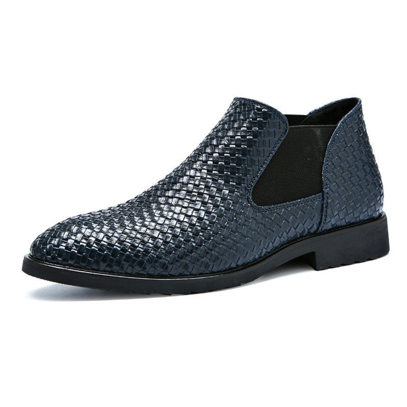 Men's Luxury Plaid Sequin Chelsea Low Top Winter Boots - LAKD London