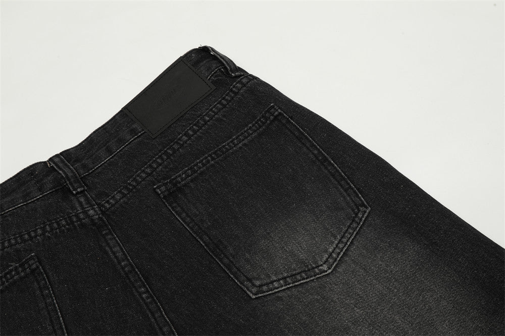 2026 Men's Casual Straight Cut Wide Leg Denim Trousers Everyday Style