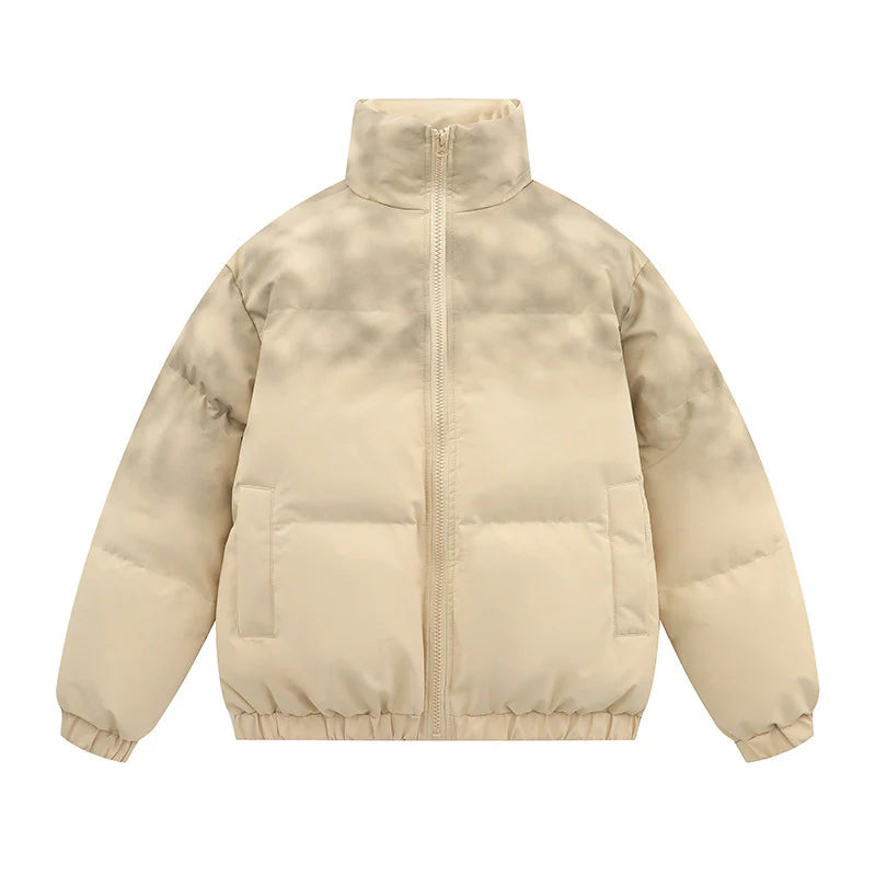 2026 Men's Casual Gradient Thick Puffer Jacket Winter Streetwear